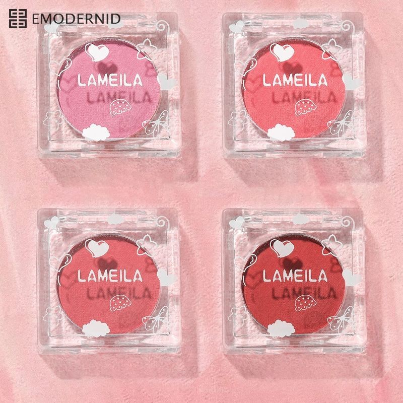 Lameila บลัชออนช บลัชออนชมพูพีช บลัชออนเนื้อแมท เนื้อฝุ่น ส้มพีช สีสวย เกลี่ยง่าย กันน้ำ ติดทน
