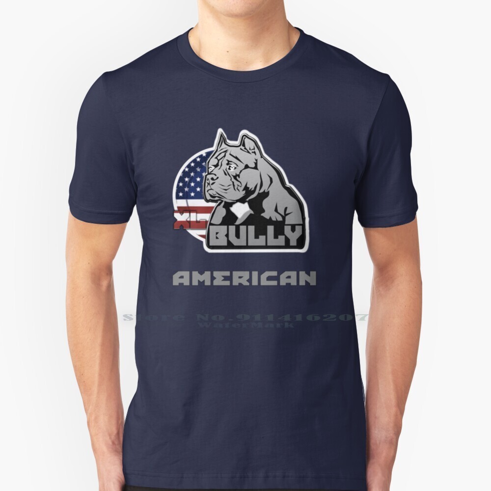 เสื้อAmerican XL Bully T-shirt 100% ผ้าฝ้ายแท้ สำหรับคนรักสุนัข