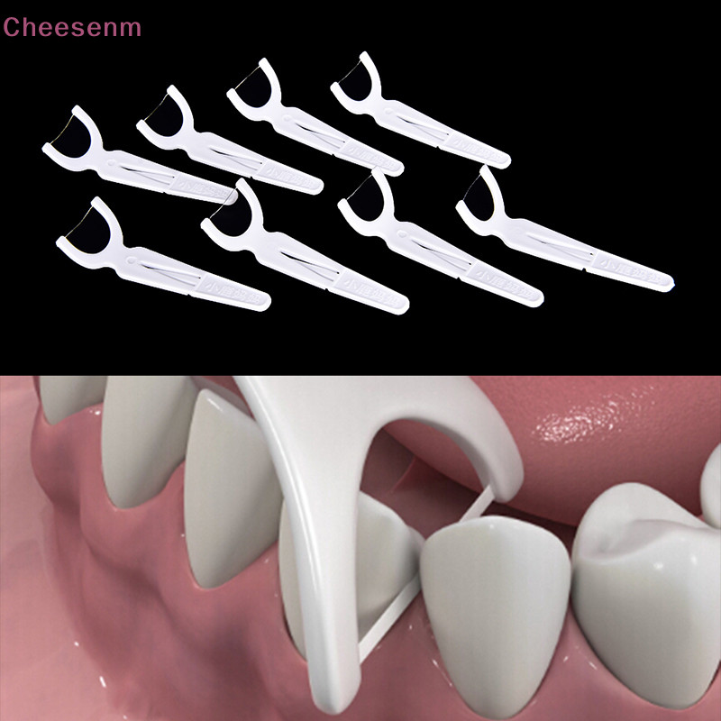 Cheenm 30 ชิ้น/กล่อง Sticks สุขภาพทําความสะอาดฟัน Picks Floss Flosser ไม้จิ้มฟัน TH