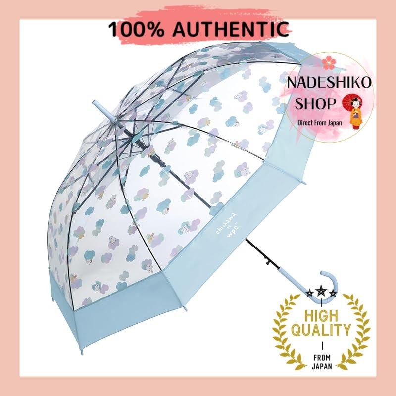 【Direct from Japan】【2024】Wpc. [Vinyl Umbrella] Chiikawa Sleepy Blue Long-lasting 60cm Rib Large Jump