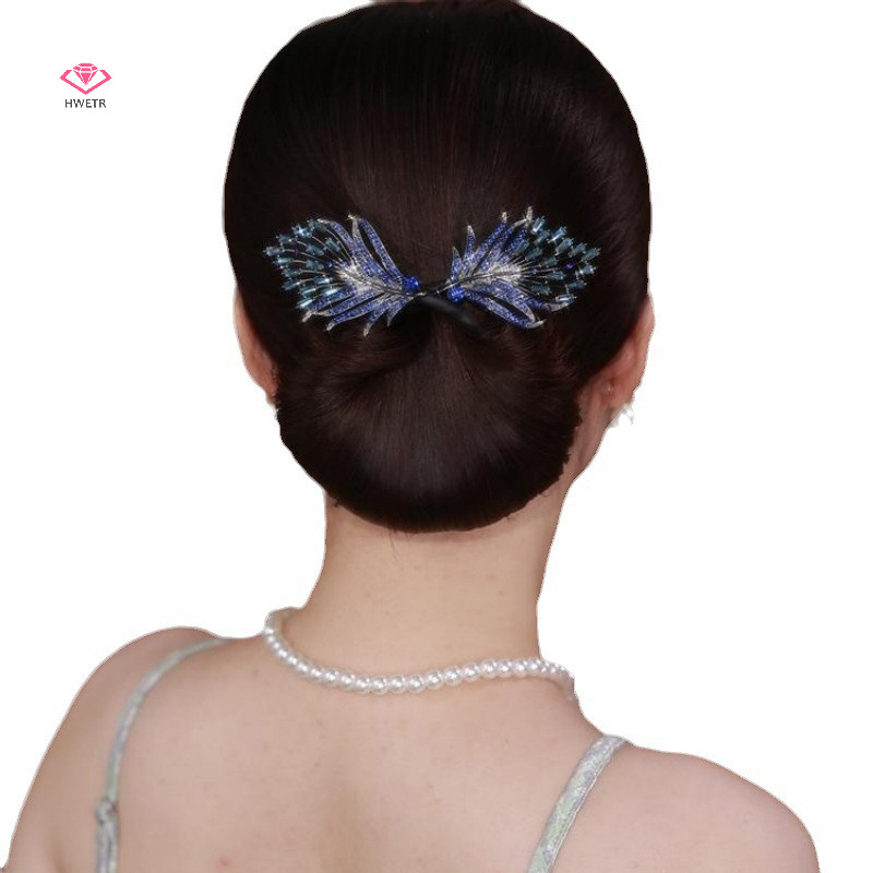 Hwetr ผู้หญิงผม Twister คริสตัลปีก Curler ประณีตผม Hairpins อุปกรณ์เสริมผมใหม่