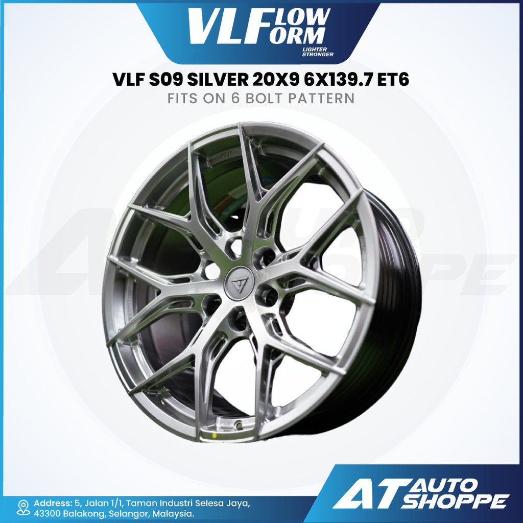 VLF S09 - โครเมียม 20x9 ET6 6x139.7 (1 ชิ้น)