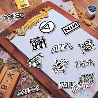 100ชิ้น/เซ็ต ★★★ Classical Black & White Mixed Rock Band Series 02 สติ๊กเกอร์คู่มือไดอารี่ขนาดเล็ก ★★★ Diy แฟชั่นสมุดภาพอัลบั้มตกแต่งสติ๊กเกอร์สติ๊กเกอร์ (ขนาด:2~3ซม.)
