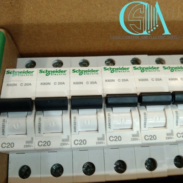 MCB K60N 1P-20A 6KA SCHNEIDER A9K02120