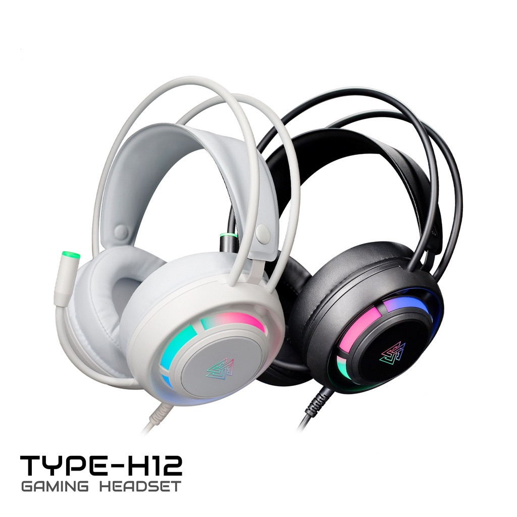 EGA TYPE H12 HEADSET GAMING มีไฟ หูฟังเกมมิ่ง รับประกัน 2 ปี