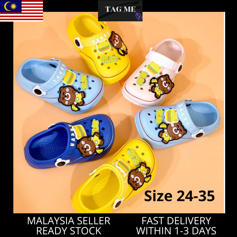 Kid Slipper Bear Kid Shoes Kasut Budak Lelaki Perempuan TMKS41