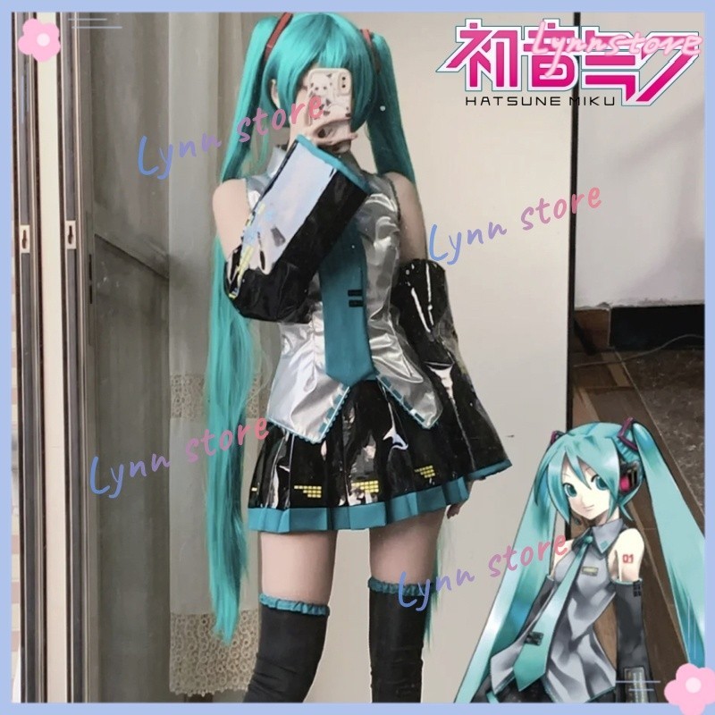 Hatsune MIKU คอสเพลย์อะนิเมะ MIKU ชุดวิกผมชุดผู้หญิงปาร์ตี้ฮาโลวีนบทบาทเล่นเสื้อผ้าชุด - รูปที่ 3