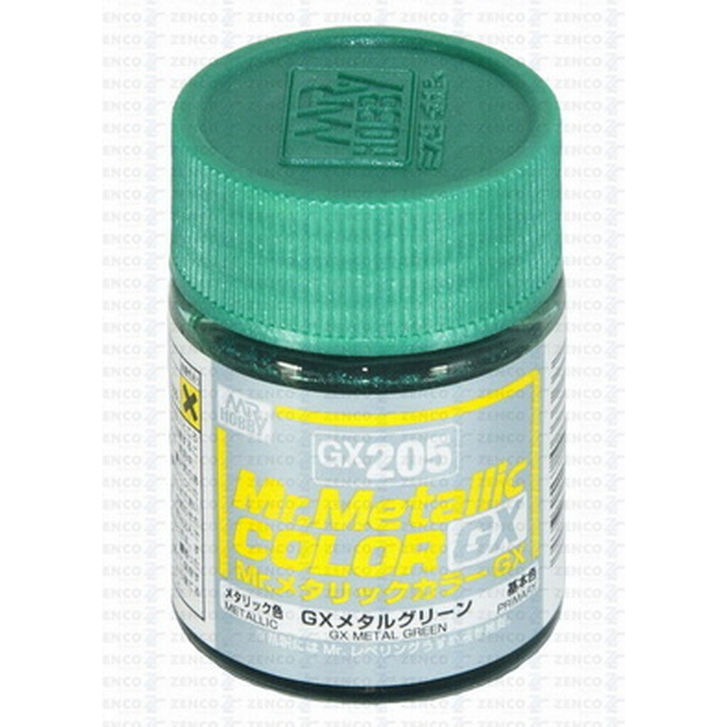 4973028033366 mr.hobby GX-205 Mr.metalic GX metal green 18ml.