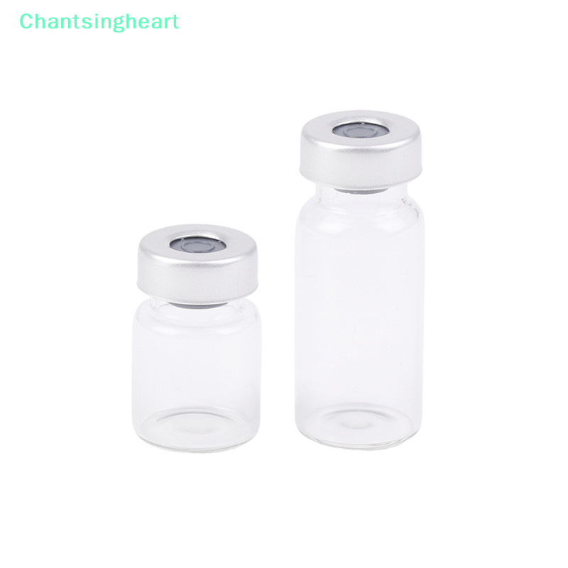 <Chantsingheart> 10แพ็ค5/10/20มิลลิลิตรปิดผนึกตัวอย่างvialsแก้วใสvialsกับself Healingฉีดพอร์ตลดราคา