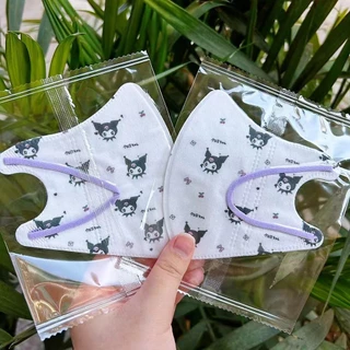 [ในสต็อก] Kuromi 50PCS 3D Face Mask สําหรับเด็ก 3ply Breathable หน้ากากป้องกันการ์ตูน Duckbill 3D ผีเสื้อเด็กหน้ากากเด็ก 3D ที่จอดรถ包立装口