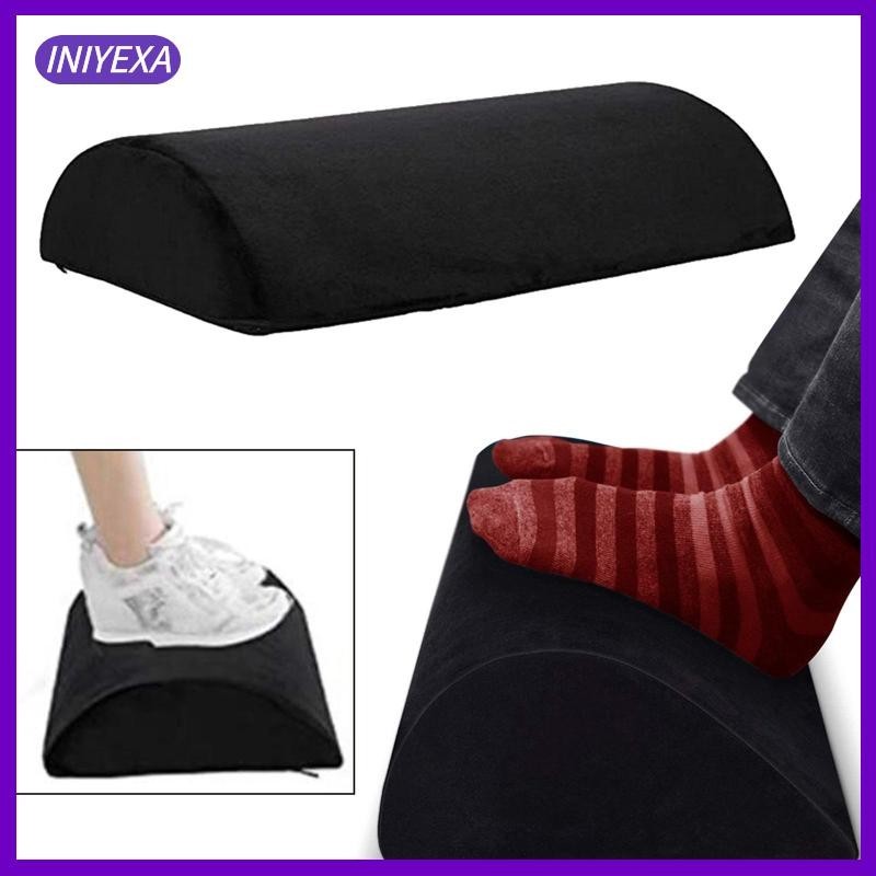 [Iniyexa] Comfort Desk Foot Rest สําหรับใต้โต๊ะ - นุ่ม - โค้ง - ด้านล่างกันลื่น