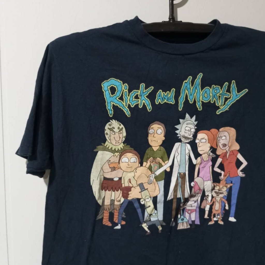 2024 HIA PHI VINTAGE (Size M) เสื้อยืดการ์ตูน Rick And Morty ริค แอนด์ มอร์ตี้ มือสอง