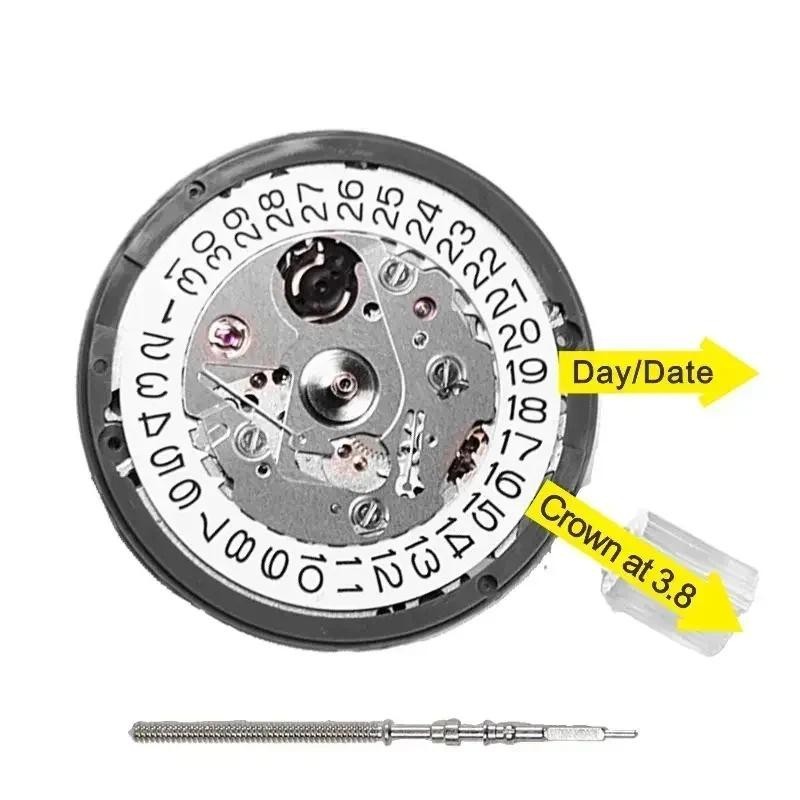 Zx ญี่ปุ่น Nh35 Movement Crown ที่ 3.8 3 6 Nh35A สีดําวันที่อัตโนมัตินาฬิกา Dial Mods ซ่อมช่างซ่อมนาฬิกา