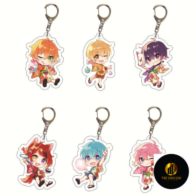 Shinaka Junping Kram Comic พวงกุญแจอะคริลิคน่ารัก