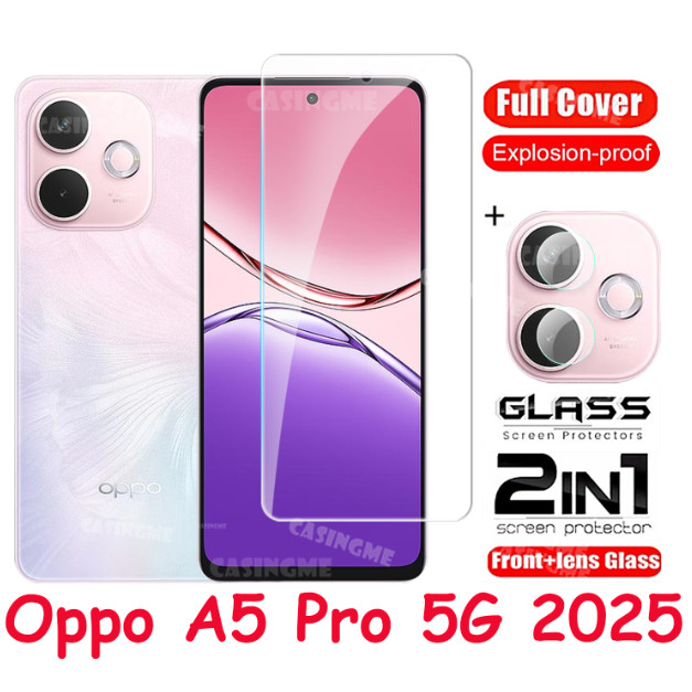 สําหรับOppo A5 Pro 5G 2025 กระจกนิรภัยFlimสําหรับOppo A5x 5 x Pro A5Pro 5A OppoA5Pro 5G 4G 2025 ด้าน