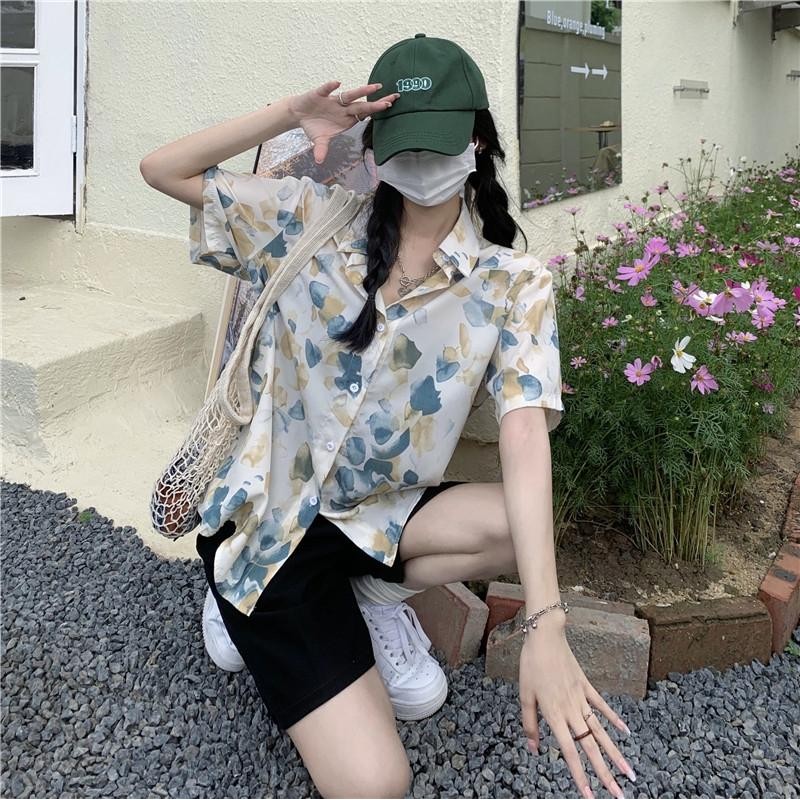 KOKO เสื้อแขนสั้นลายดอก ผู้หญิง ผ้าชีฟอง W223 thumbnail 9