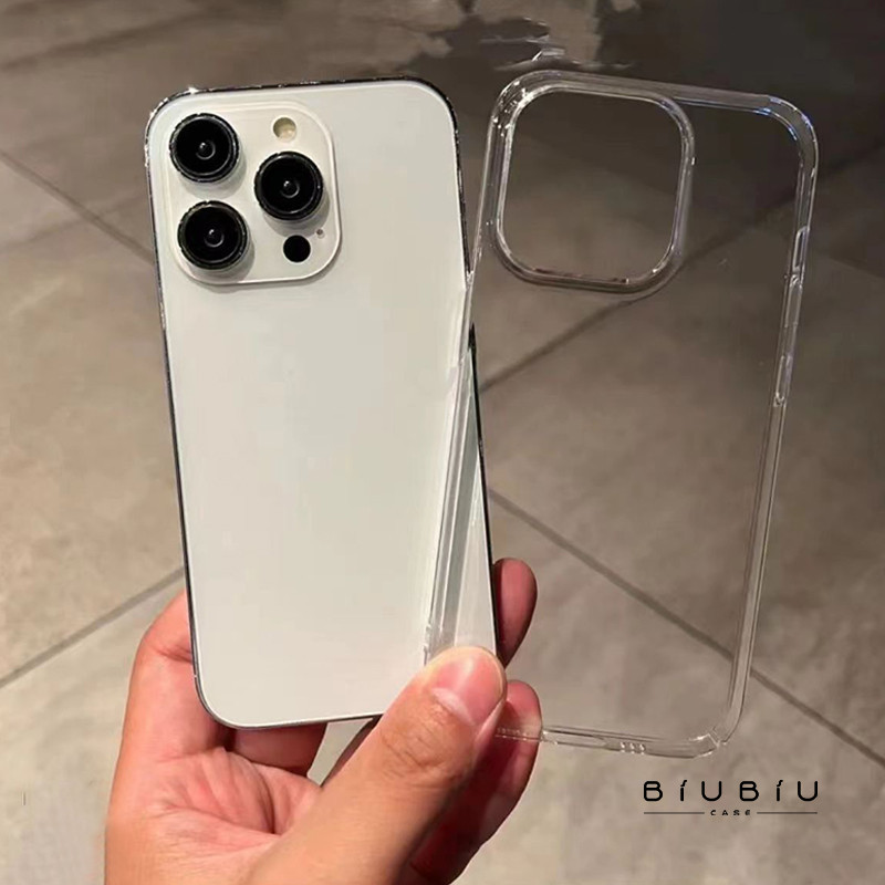 เชลล์พื้นที่ กรณีโทรศัพท์อ่อน ป้องกันการชนกัน ขั้นสูง iphone 11 12 13 14 15 Pro Max XS X XR 7 8 14 Plus 16 โปร่งใส