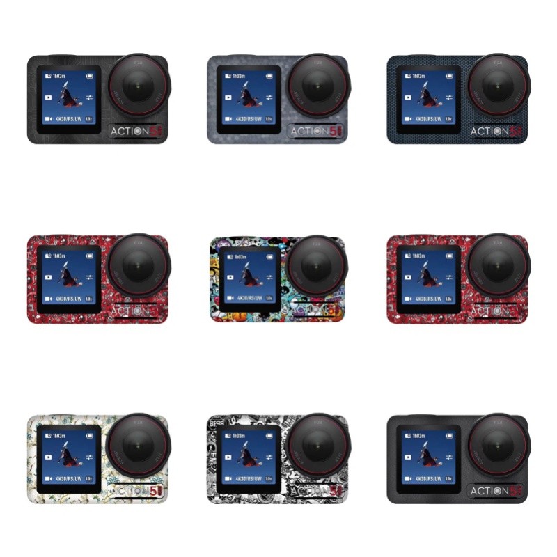 สติกเกอร์ป้องกันกล้อง DJI Osmo Action5 Pro เหมาะสําหรับสติกเกอร์ DJI Osmo Action5 Pro, ตัวป้องกันกล้