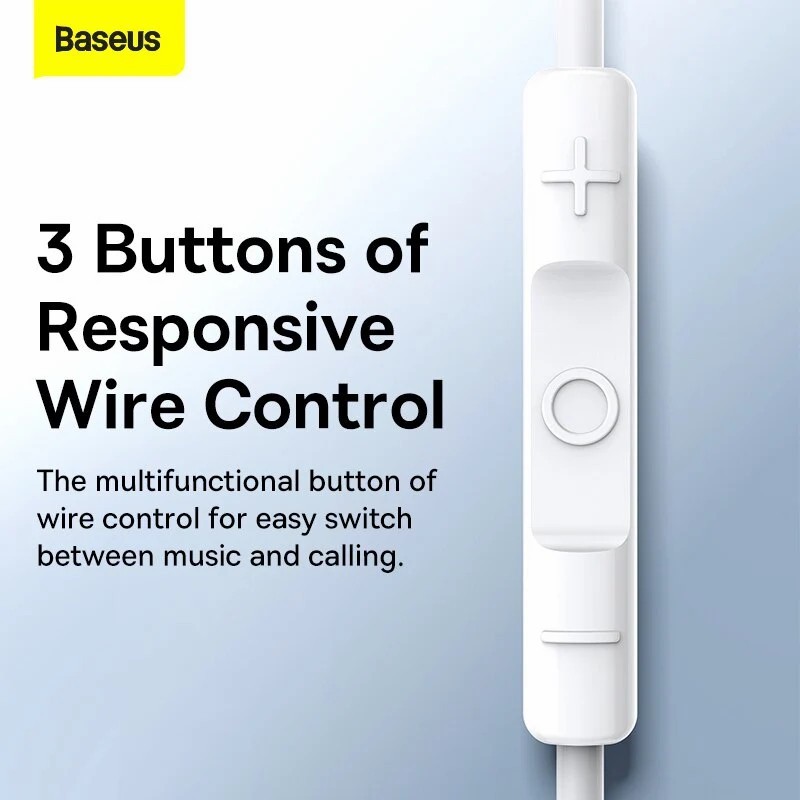 หูฟังแบบสาย Baseus รุ่น C17 & H17 หูฟัง Encok Type-C หูฟังชนิดใส่ในหูด้านข้าง