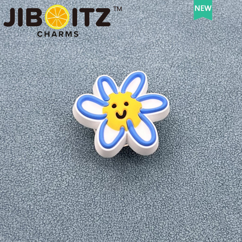 JIBBITZ cross charms ตัวติดรองเท้า Rainbow Sun ดีไซน์สดใส ตัวติดรองเท้า cross