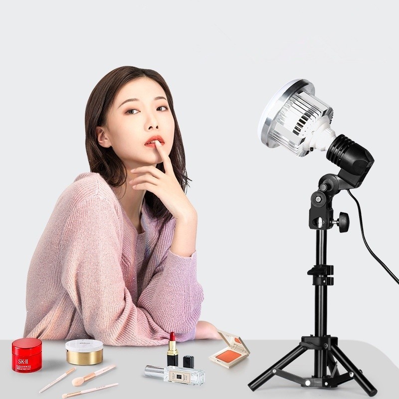 300W LED Bulb Softbox Studio camera light stand Photography Lighting ไฟสตูดิโอ ไฟไลฟ์สด ไฟถ่ายรูป ไฟต่อเนื่อง ไฟled