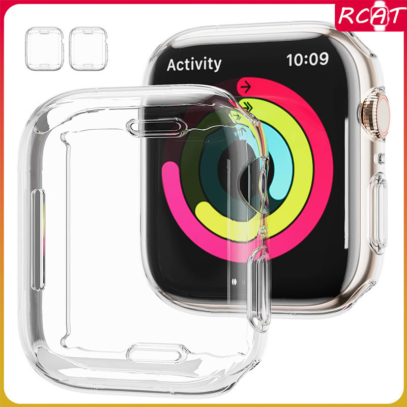 กรณี TPU โปร่งใส for Apple Watch IWatch Ultra/SE 3 2 Series 11 10 9 8 7 6 5 4 49 มม 46 มม 42 มม 41 มม 40 มม 44 มม 45 มม