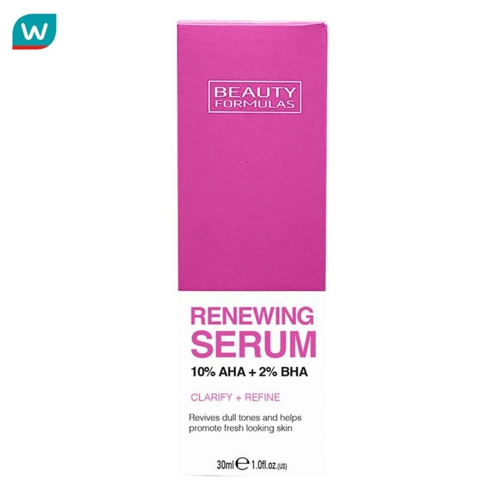 Beauty Formulas บิวตี้ ฟอร์มูล่า รีนิววิ่ง ซีรั่ม 10 เอเอชเอ + 2 บีเอชเอ 30 มล.