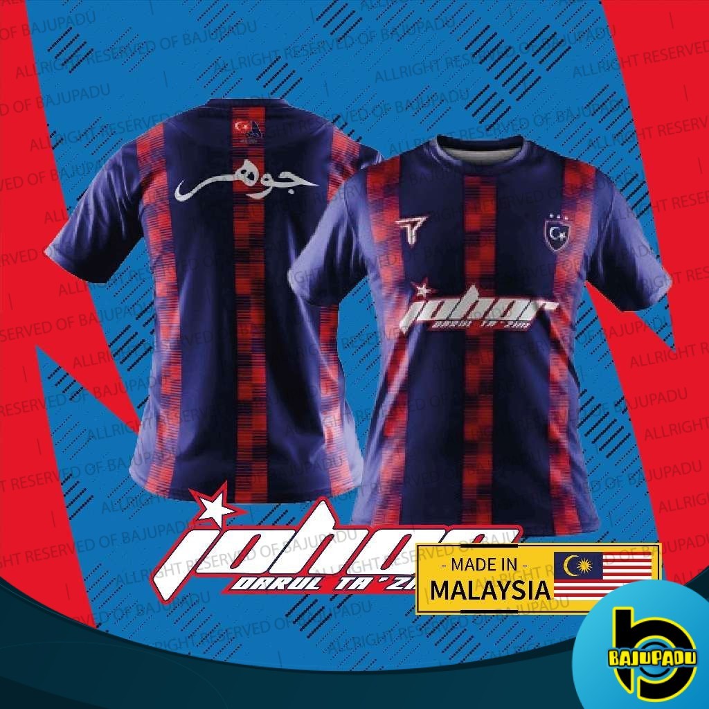 PADU FAZZ JDT02 - BAJU ANAK J0H0R D4RUL T4ZIM พัดลมบ้าน MADE 2022 สีแดงสีฟ้า