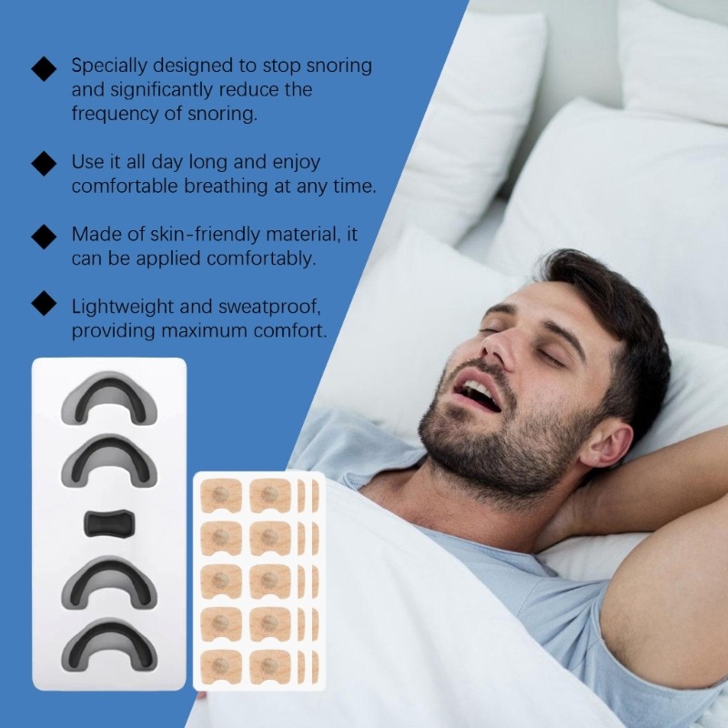 QUU Nasal Strips Breathable Nose Strips Nasal Dilator แผ่นแปะจมูก เทปจมูก