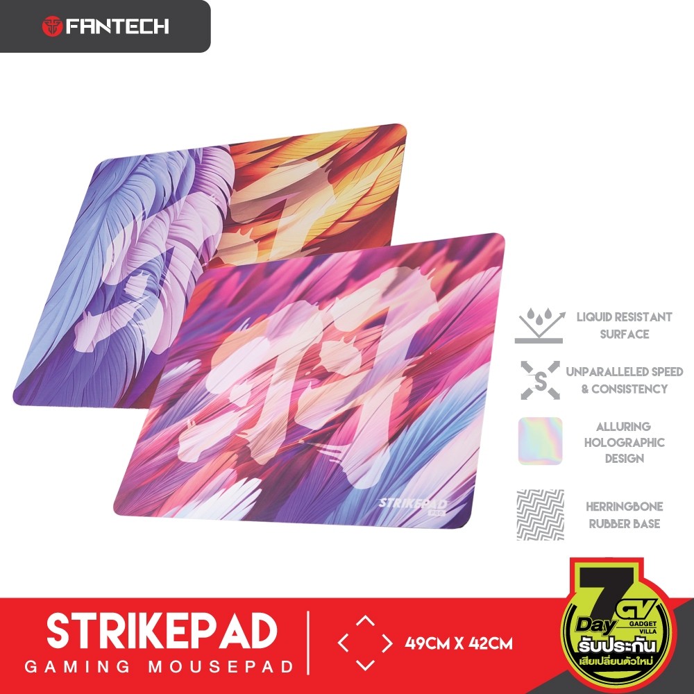 Fantech แผ่นรองเม้าส์แบบสปีด พื้นยางกันลื่น ขนาด 49CM x 42CM OPTIMIZED FOR SPEED รุ่น MST491P