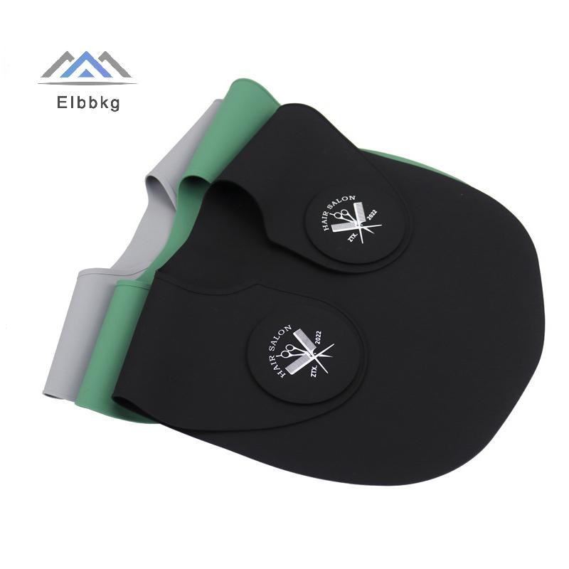 Eibbkg ซิลิโคนตัดผมคอปกย้อมผมผ้าคลุมไหล่ Hairdressing Cape คอห่อ Guard ตัดผมไหล่ Pad ผ้าพันคอขาย