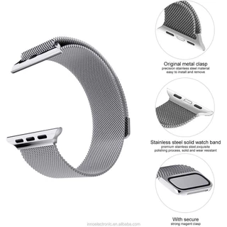 แหวนโลหะมิลาน for Iwatch Smartwatch Ultra 3 2 49mm SE Series 11 10 9 8 7 6 5 4 46 มม 45 มม 41 มม 40 มม 44 มม 42 มม 38 มม