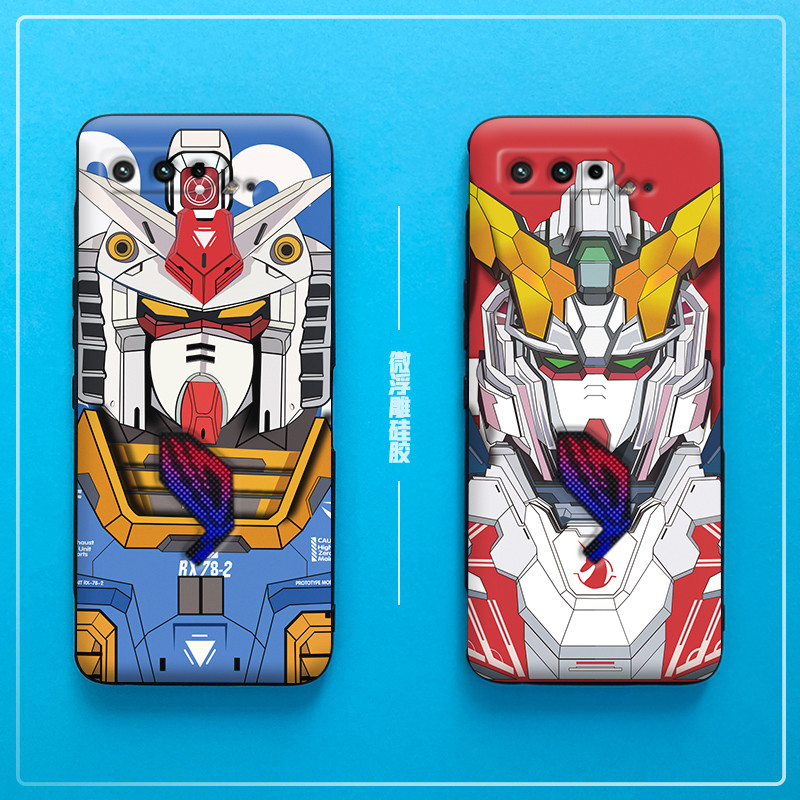 สำหรับเคสโทรศัพท์ ASUS ROG 5 รุ่น Gundam Mobile Suit Unicorn Eye of Destruction 5s Astray Freedom St