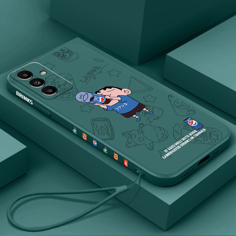 เคส Samsung A05S Samsung A13 5G Samsung A04S Samsung A14 Samsung A15 A16 A24 A25 A34 A35 A54 A55 5G tpu ฟรีเชือกเส้นเล็กแฟชั่นเคสโทรศัพท์แบบนิ่ม KCXX