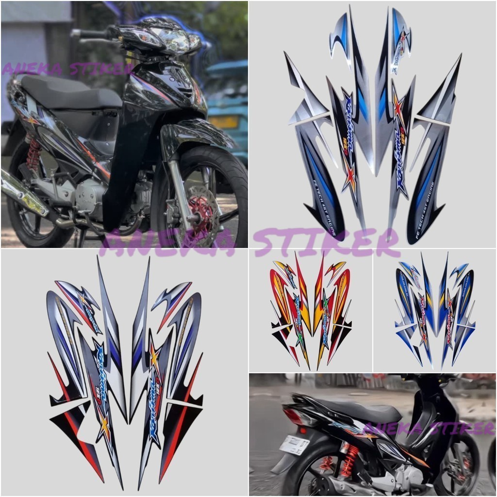 Honda karisma x 125 2006 Sticker Striping ตัวมาตรฐานคุณภาพดีที่สุด ครบชุด