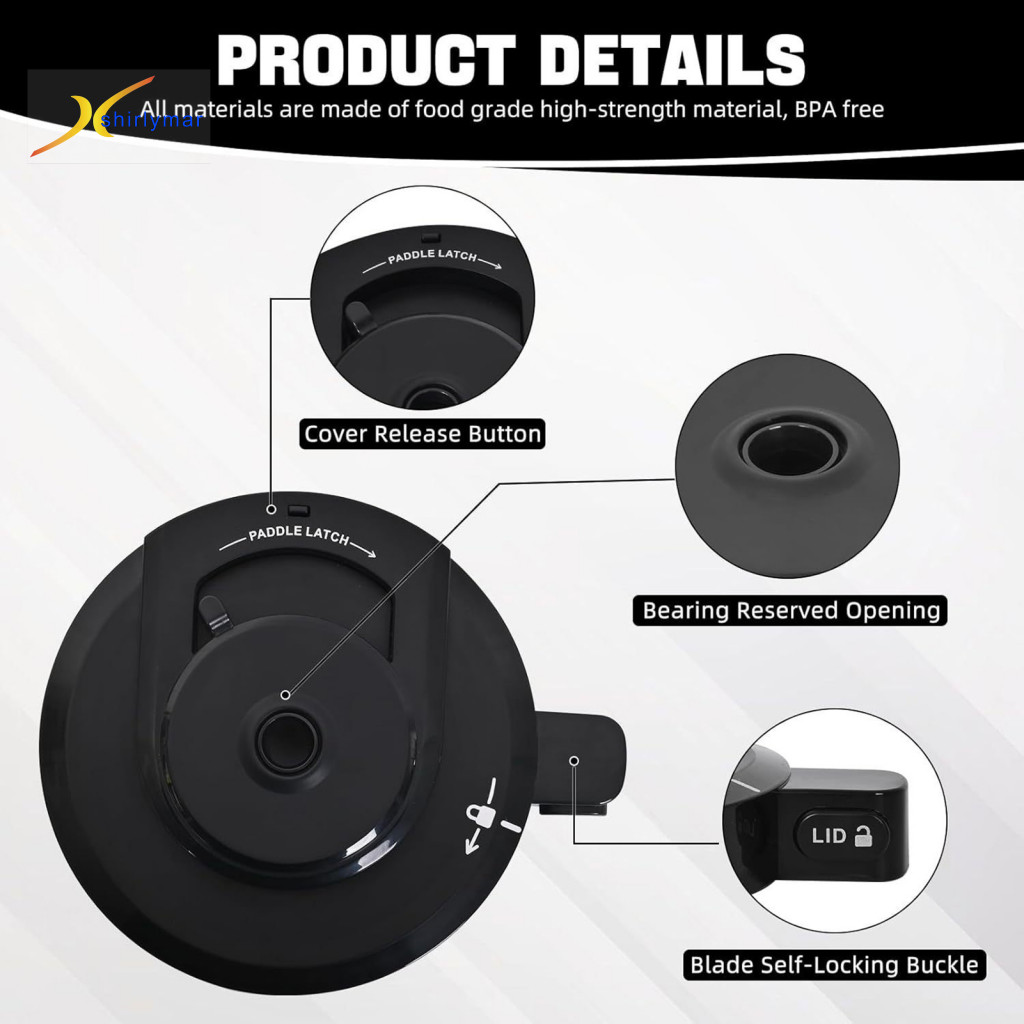 ส.ร| Ice Cream Maker ฝาครอบชามด้านนอกด้านนอกสําหรับ Nc301whbbb Ninja รุ่นเปลี่ยนด้านนอกชามสําหรับ Ninja Ice Cream Maker สําหรับ Nc299amz/nc301/nc300/nc201/nc101