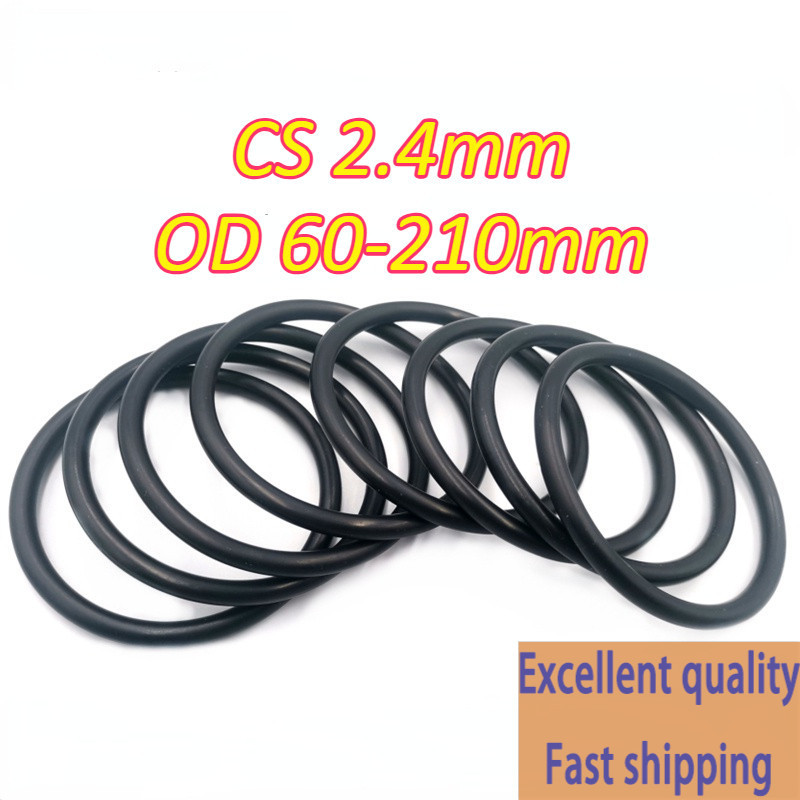 Od60-210mm ไนไตรล์ O-Ring แหวนปิดผนึกปะเก็นกลม CS2.4mm
