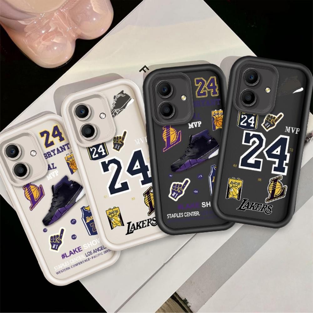 ปลอกคู่โทรศัพท์สําหรับ OPPO A3 A3X A3Pro A5 Pro A40 4G 5G น่ารักการ์ตูนซิลิโคนอินเทรนด์ NO.24 Jersey