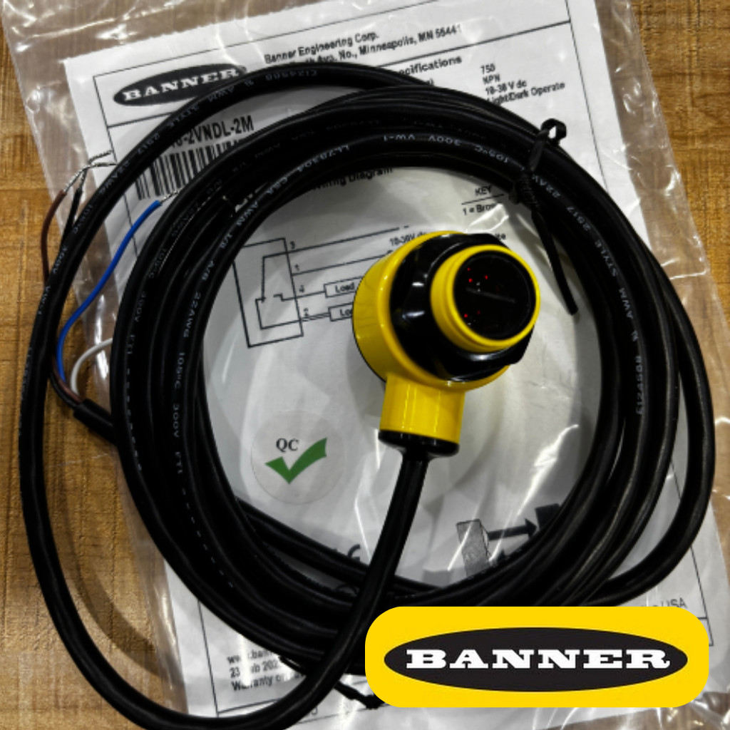 Banner T18-2VNDL-2M | เทียบเท่า Turck T18SN6D