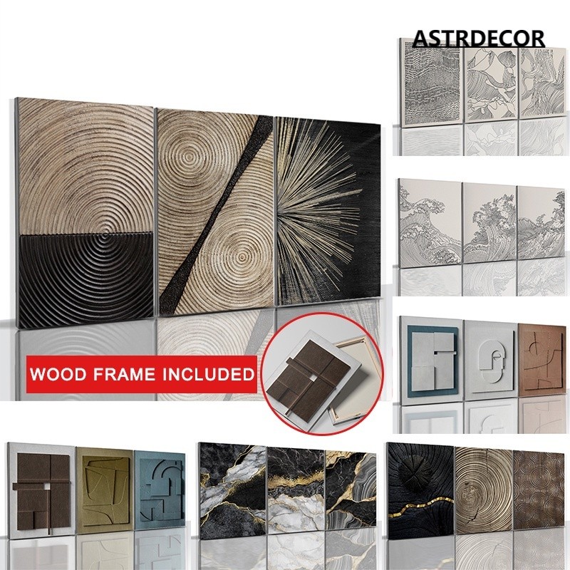 (พร้อมกรอบ) โปสเตอร์ไม้ รูปหินอ่อน ขนาด 50x70 ซม. สําหรับตกแต่งบ้าน ห้องนั่งเล่น 3 ชิ้น