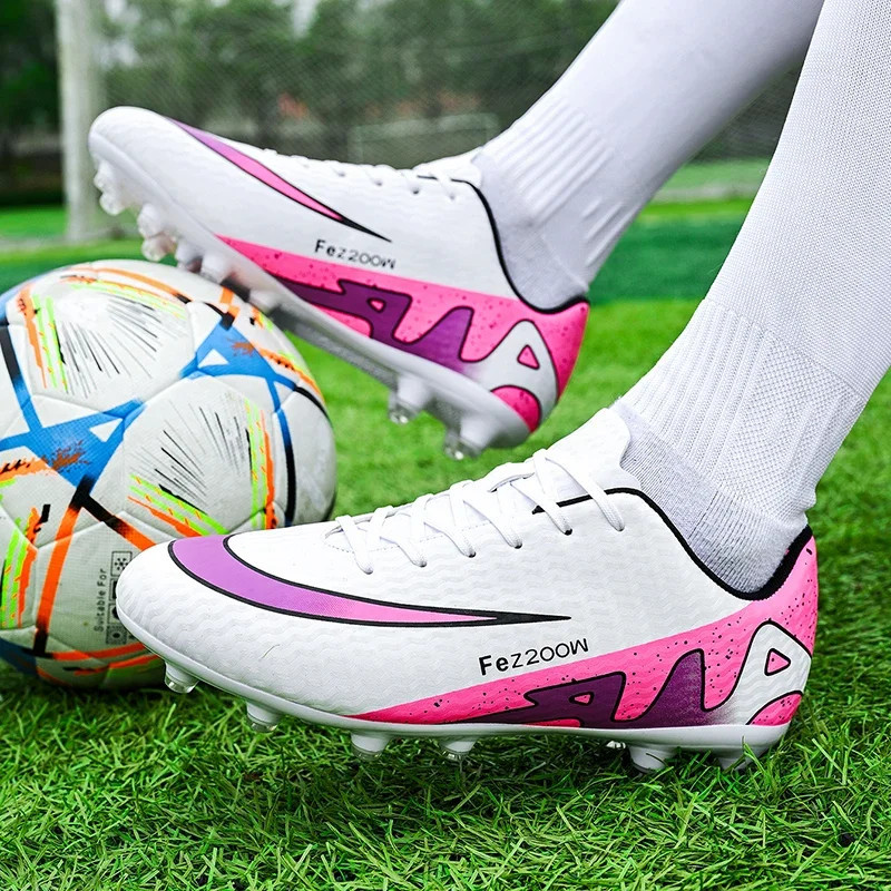ผู้ชายรองเท้าฟุตบอล Tf/fg ข้อเท้าต่ํารองเท้าฟุตบอลผู้ชายรองเท้าผ้าใบสนามหญ้าฟุตบอล Cleats กลางแจ้ง P