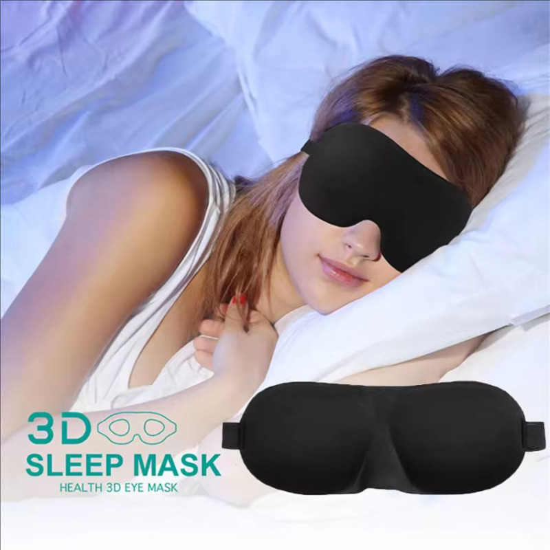 3d Sleeping Eye Mask - Ergonomic Contoured Eye Cover - Rest Aid Eye Cover Patch Paded - เครื่องนวดตาผ่อนคลาย - อุปกรณ์การเดินทางแบบพกพา - Block Out Light Eye Mask