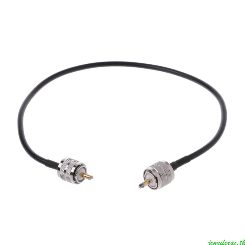 Jenniferac RF Coaxial Cable Connector UHF PL259 ชาย UHF ชาย PL259 RG58 Pigtail สาย 5