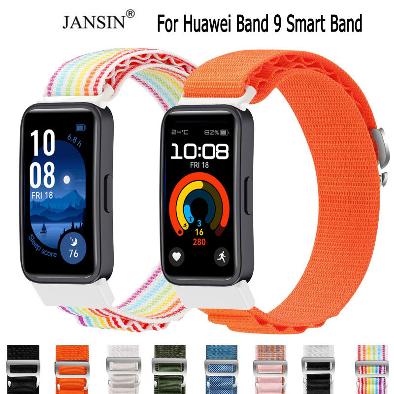สายนาฬิกา Huawei Band 9 สายนาฬิกาข้อมือไนล่อนถัก ปรับได้ แบบเปลี่ยน สําหรับ huawei band9 สายนาฬิกาข้อมือ