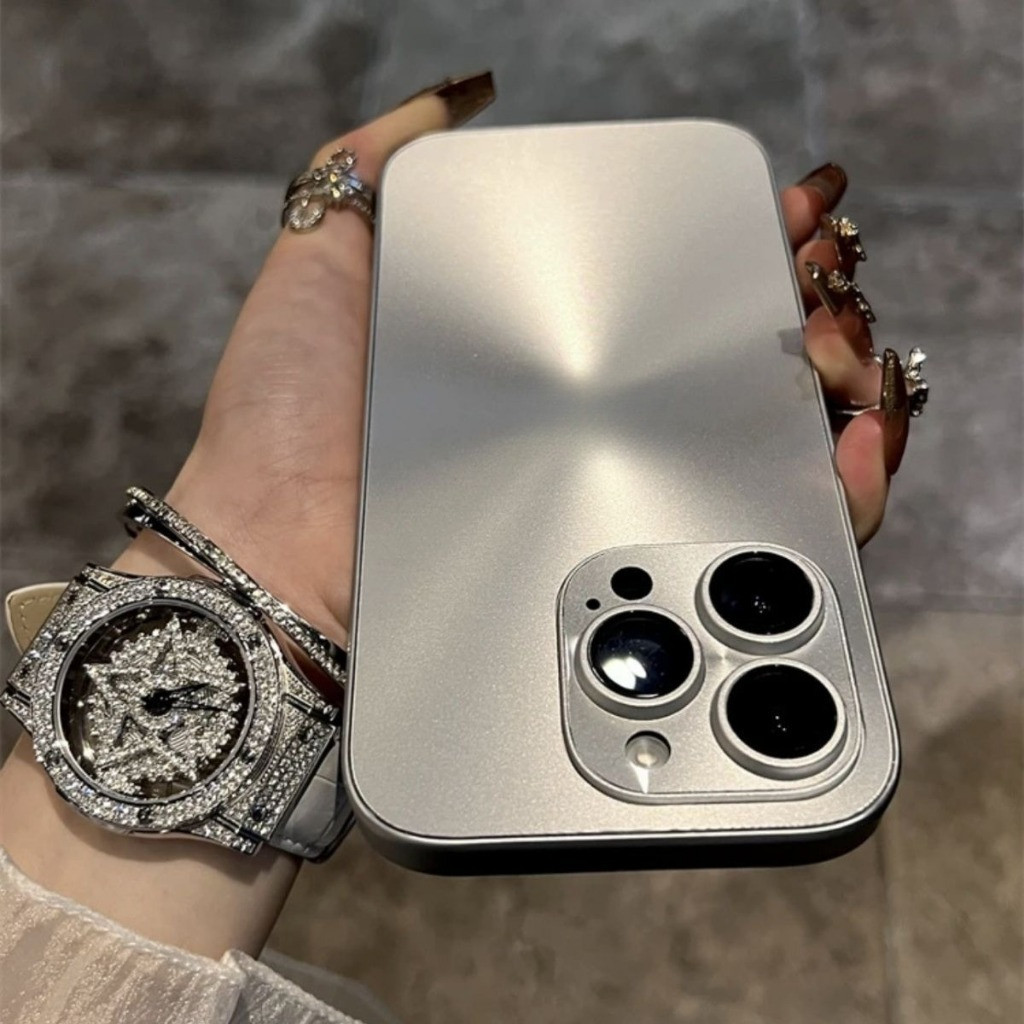 เคสโทรศัพท์ เลเซอร์หรูหราเลเซอร์ออโรร่าเหมาะสําหรับiPhone 15 14 Pro Max 11 Pro 12 13 Pro Max 14 Plusเคสโทรศัพท์พร้อมกล้องฟิล์มกระจกป้องกันเคส