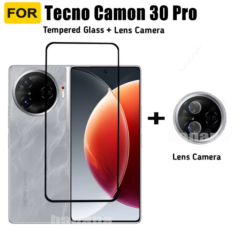 2in1 Tecno Camon 30 Pro กระจกนิรภัย สําหรับ Tecno Camon 30 5G ฟิล์มนิ่ม ป้องกันการแอบมอง ความเป็นส่วนตัว และตัวป้องกันกล้อง
