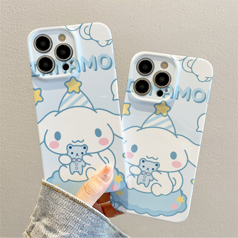 เคสโทรศัพท์มือถือแบบแข็ง กันกระแทก ลายการ์ตูน Pochacco น่ารัก สําหรับ iPhone รุ่นใหม่ล่าสุด🔥 PC 🔥 เคสกันกระแทก รุ่น 15/14 Pro Max 13/12/11 pro/11/XS Max/XR/X|8/ 7 Plus