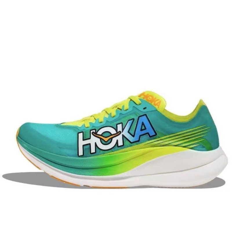 รองเท้ากีฬา รองเท้าวิ่ง รองเท้าวิ่ง แพลตฟอร์ม HOKA ONE ONE Rocket X2 สําหรับผู้ชาย และผู้หญิง
