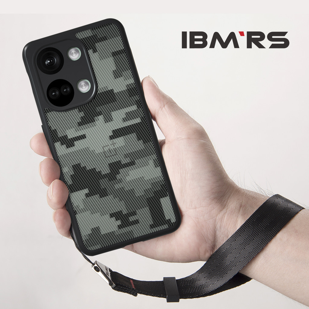 Slim IBMRS Camo Case สําหรับ OnePlus Ace 2V/Nord 3 5G – ปกแข็งน้ําหนักเบาพร้อมสายรัด, กันกระแทกและด้
