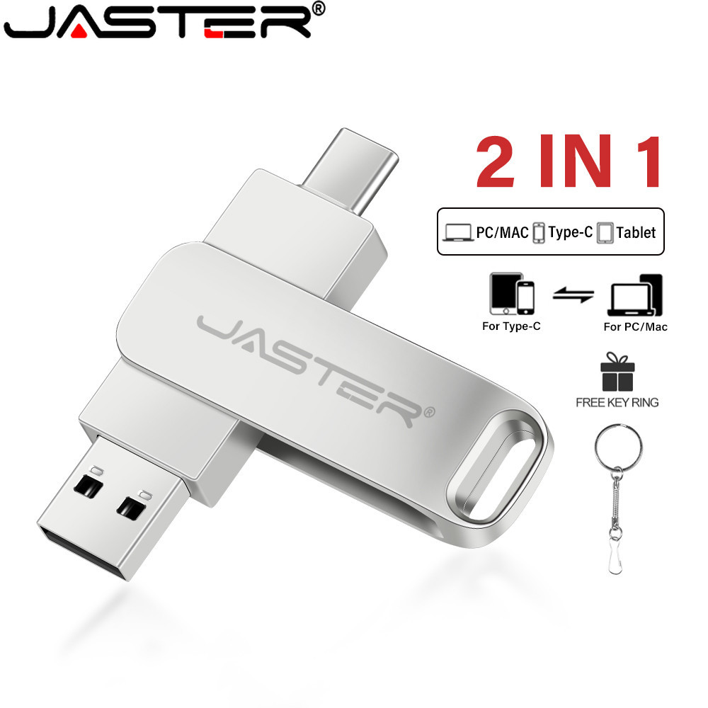 Jaster 4GB I 8GB I 16GB I 32GB | 64gb | แฟลชไดรฟ์ 128MB Ultra Dual Drive Go USB Type-C ปากกาหัวแม่มือ